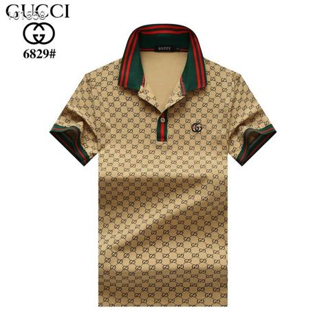 brown gucci shirt|gucci golf t shirts.